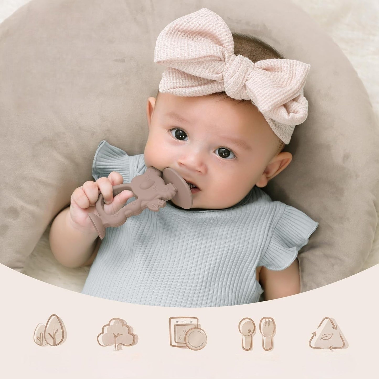Anneau de Dentition - KoalaTeethBuddy™ - Kaki
