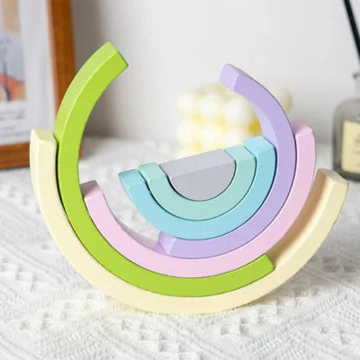 Jouet en Bois - RainbowBridge™ - Vert Mauve