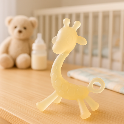 Anneau de Dentition - ToothyBuddy™ - Girafe Transparente