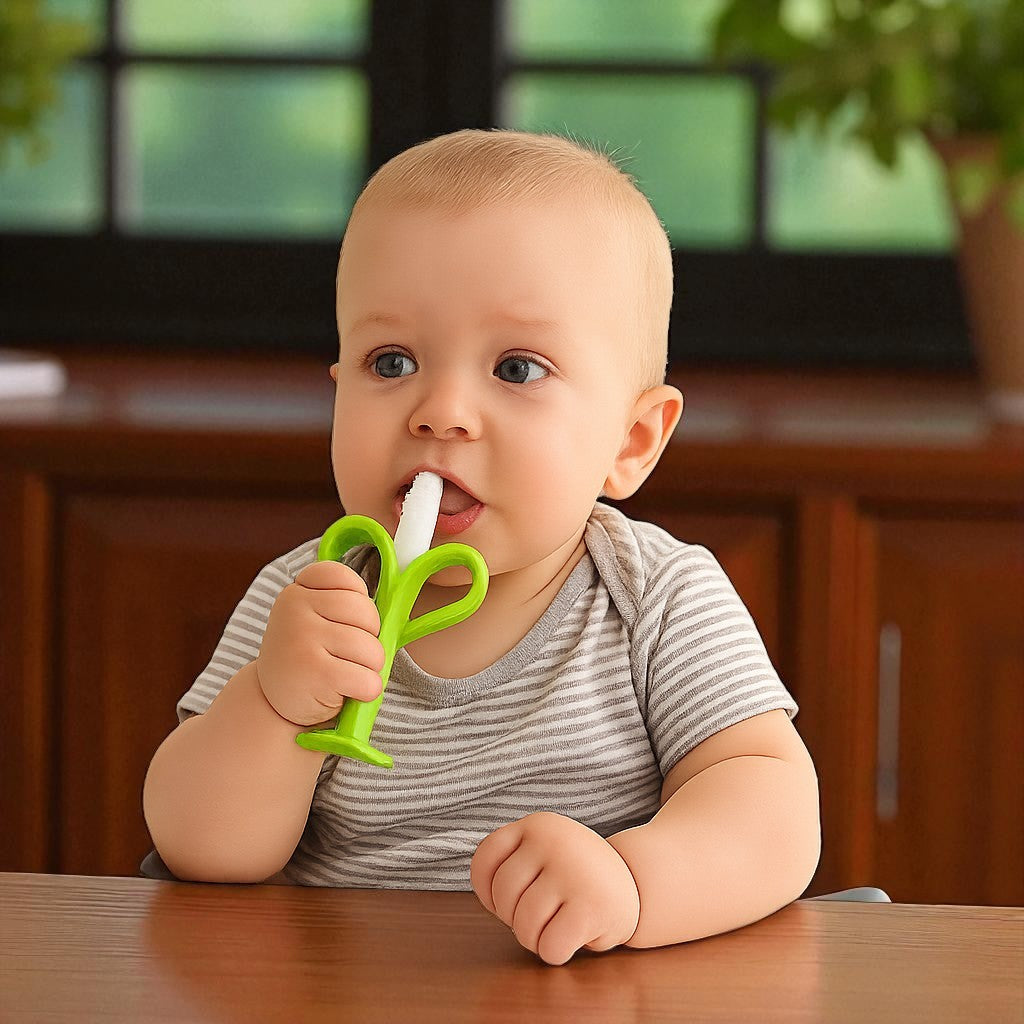 Anneau de Dentition - BananaChewBrush™ - Vert