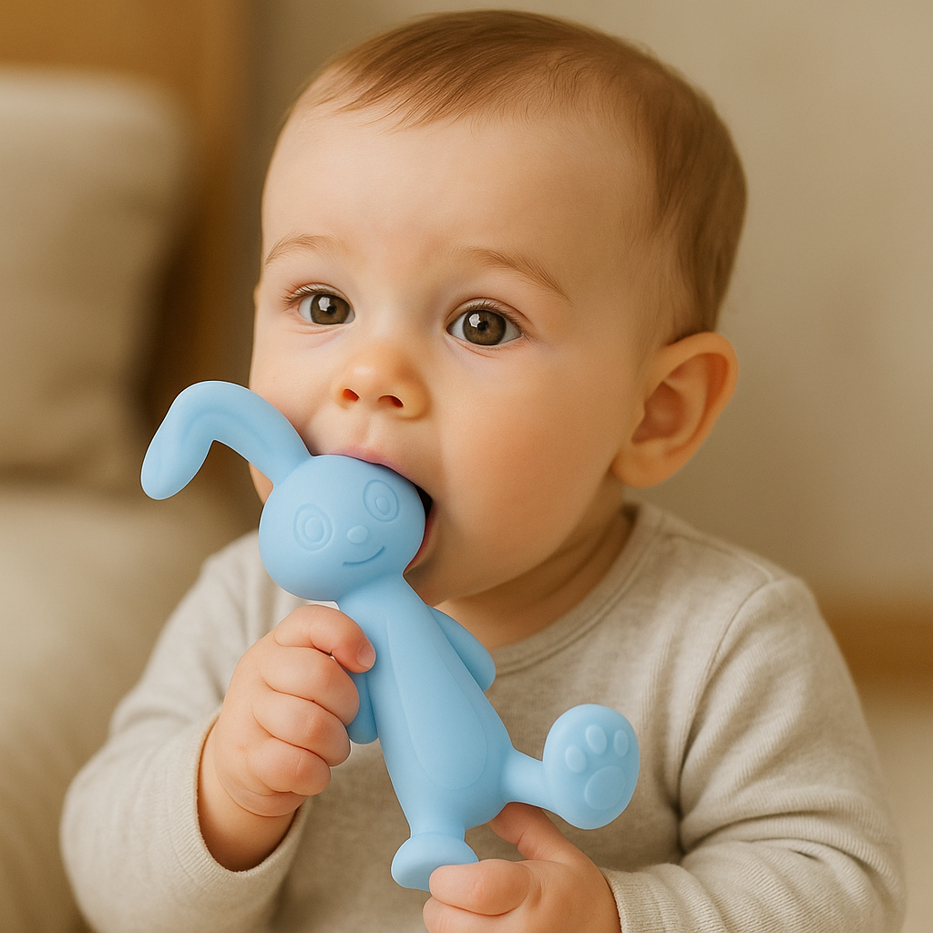 Anneau de Dentition - ToothyBuddy™ - Lapin Bleu