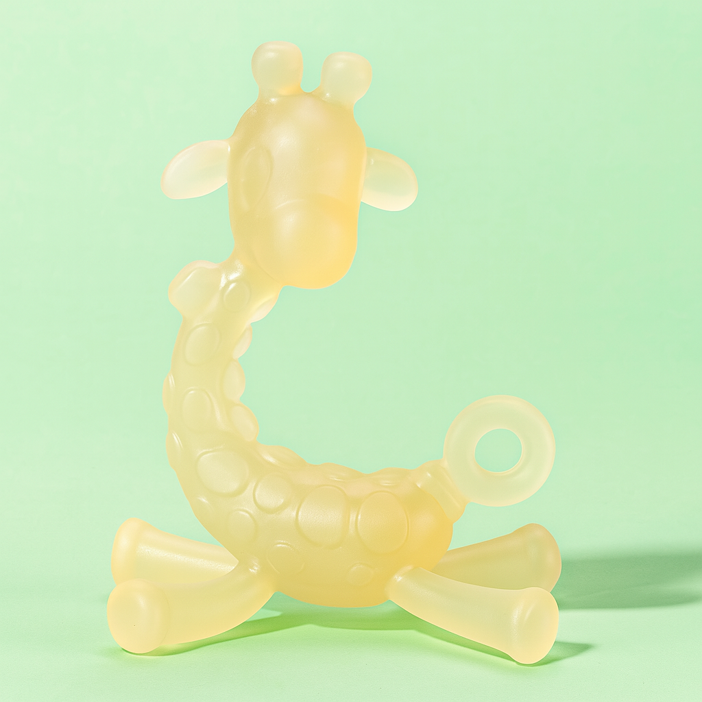 Anneau de Dentition - ToothyBuddy™ - Girafe Transparente