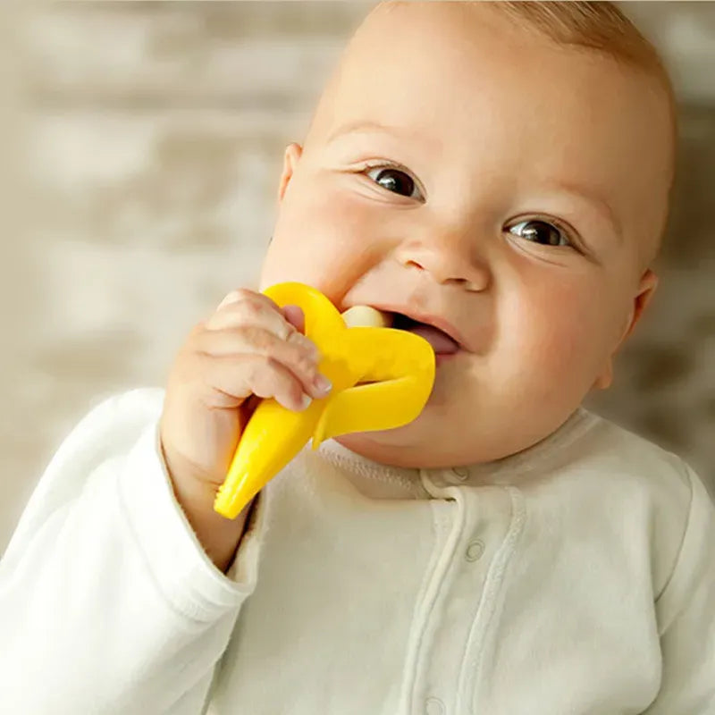 Anneau de Dentition - BananaChewBrush™ - Jaune