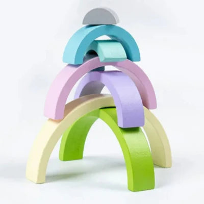Jouet en Bois - RainbowBridge™ - Vert Mauve