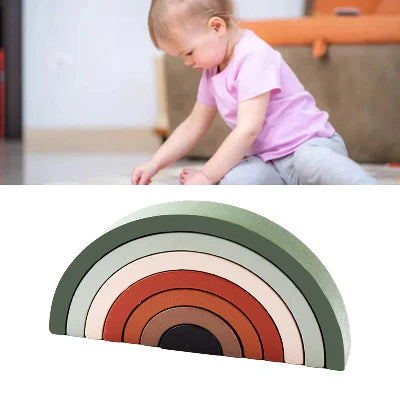 Jouet en Bois - RainbowBridge™ - Vert Marron
