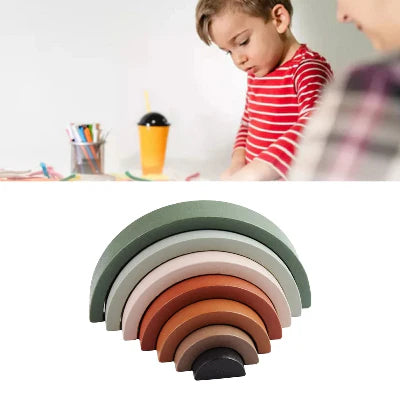 Jouet en Bois - RainbowBridge™ - Vert Marron